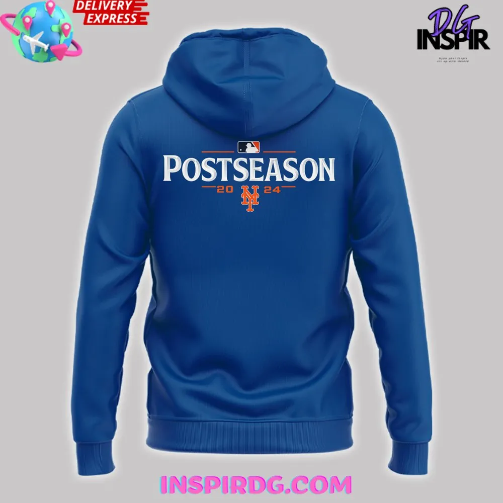 -New York Mets October Ready 2024 Blue Hoodie