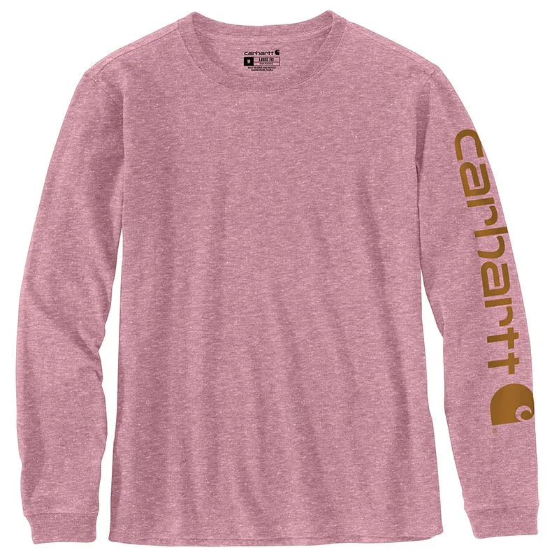 103401 - Carhartt Women's WK231 Workwear Sleeve Logo Long-Sleeve T-Shirt