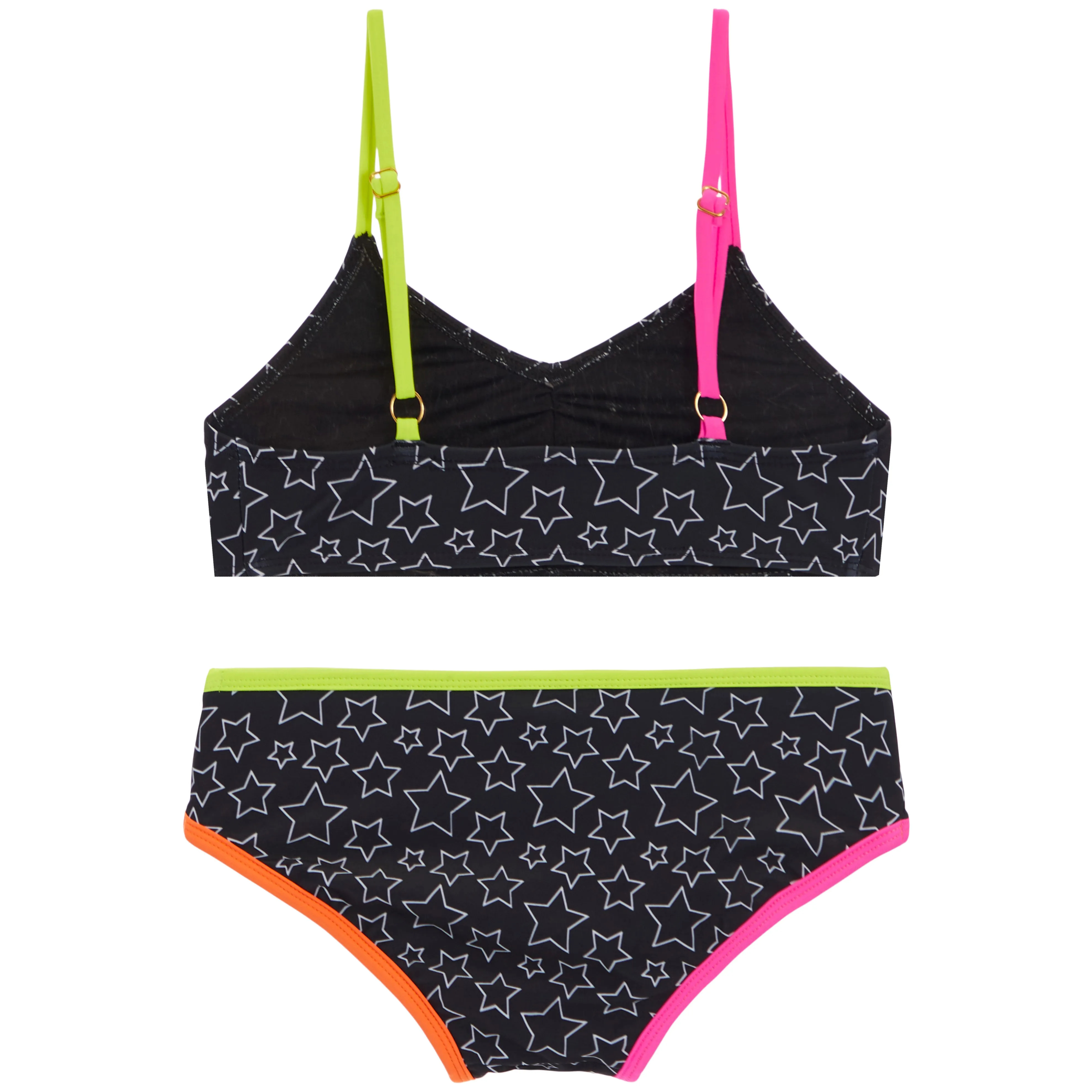 2pc Hanani Neon Binding Star Bikini