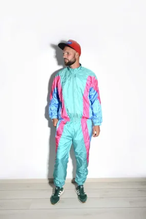 90s vintage festival tracksuit neon