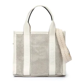 ALCUDIA Square punched leather bag