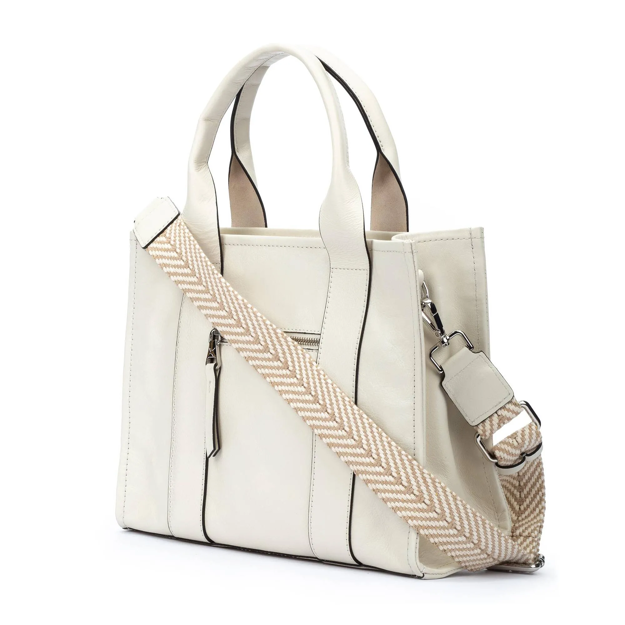 ALCUDIA Square punched leather bag