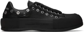 Alexander McQueen Black Plimsoll Sneakers