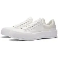 Alexander McQueen Men's Plimsole Sneakers in White