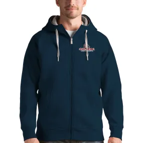 Antigua Gonzaga Bulldogs Navy Victory Full-Zip Hoodie