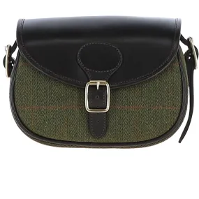 Ashwood Leather Maddox Leather Cartridge Bag – Tweed