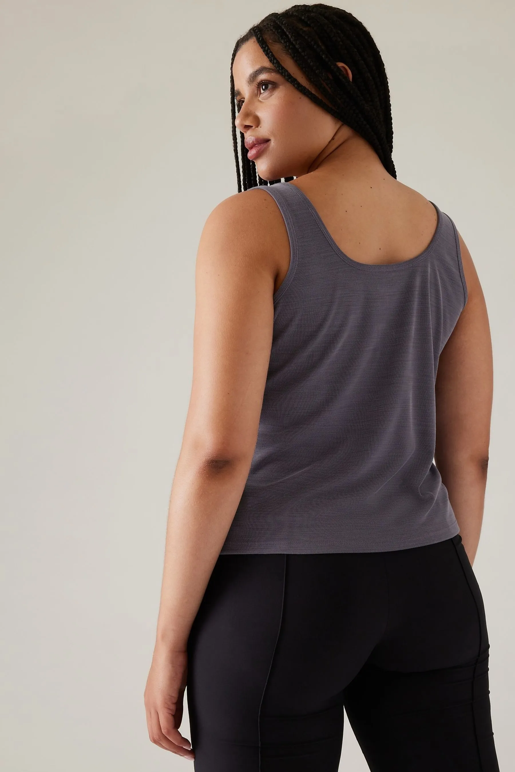 Athleta Purple Sandwash Modal Tank