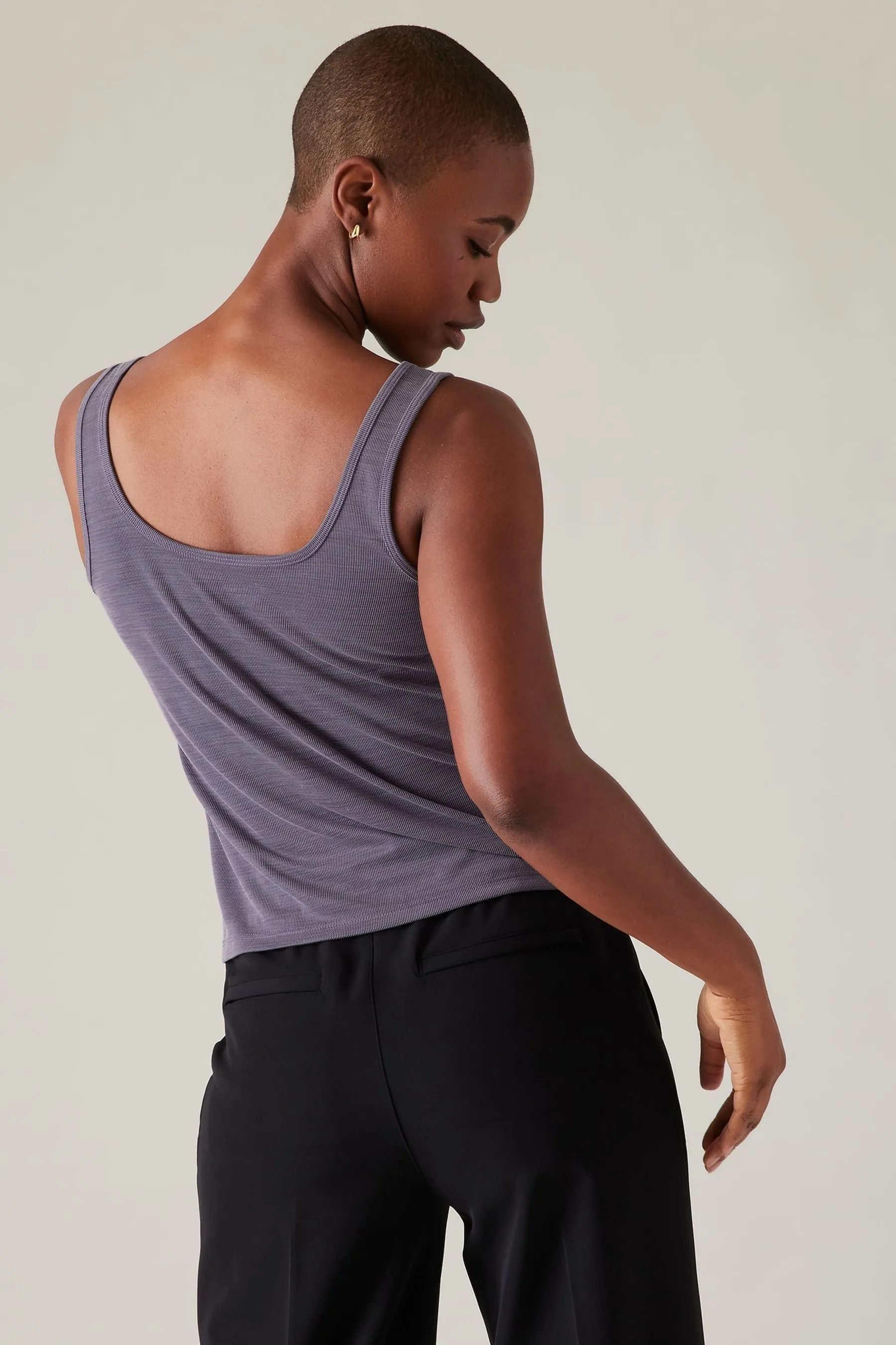 Athleta Purple Sandwash Modal Tank