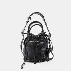 Balenciaga  Le Cagole Bucket S bag - Balenciaga - Leather - Black