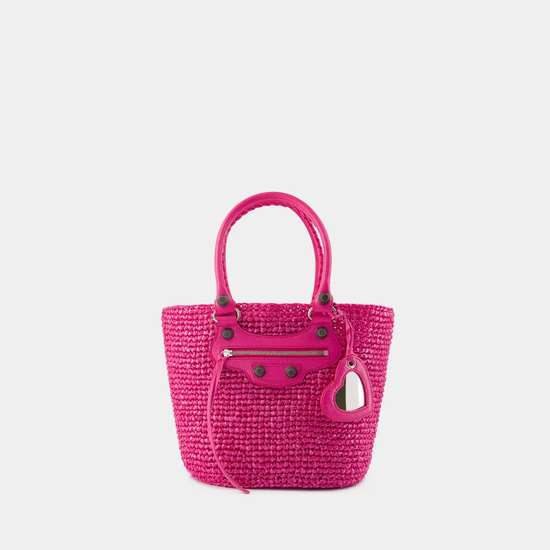 Balenciaga  Le Cagole Panier M Shoulder Bag - Balenciaga - Nylon - Pink