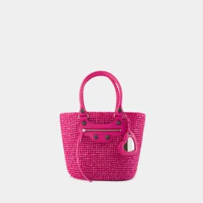 Balenciaga  Le Cagole Panier M Shoulder Bag - Balenciaga - Nylon - Pink