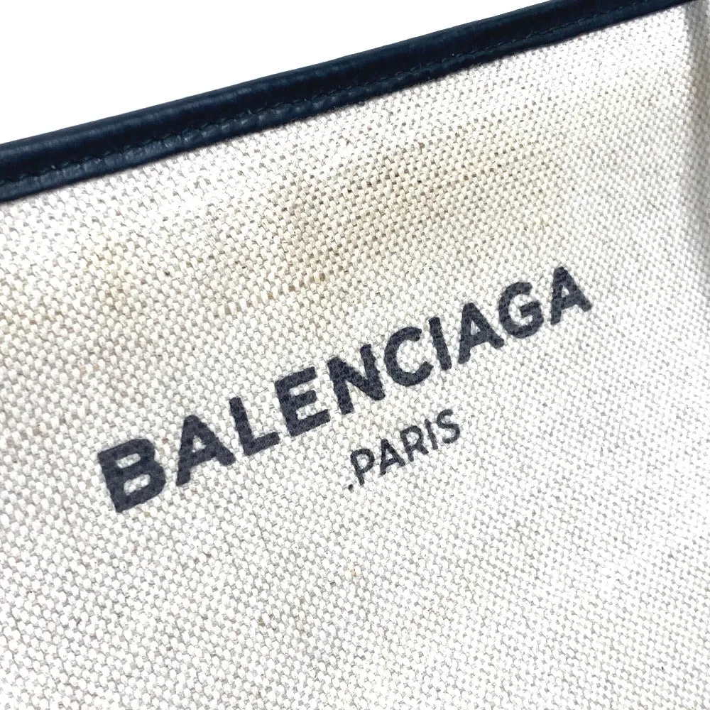 BALENCIAGA Shoulder Bag 339937 Leather / coated canvas yellow Navy Pochette Women