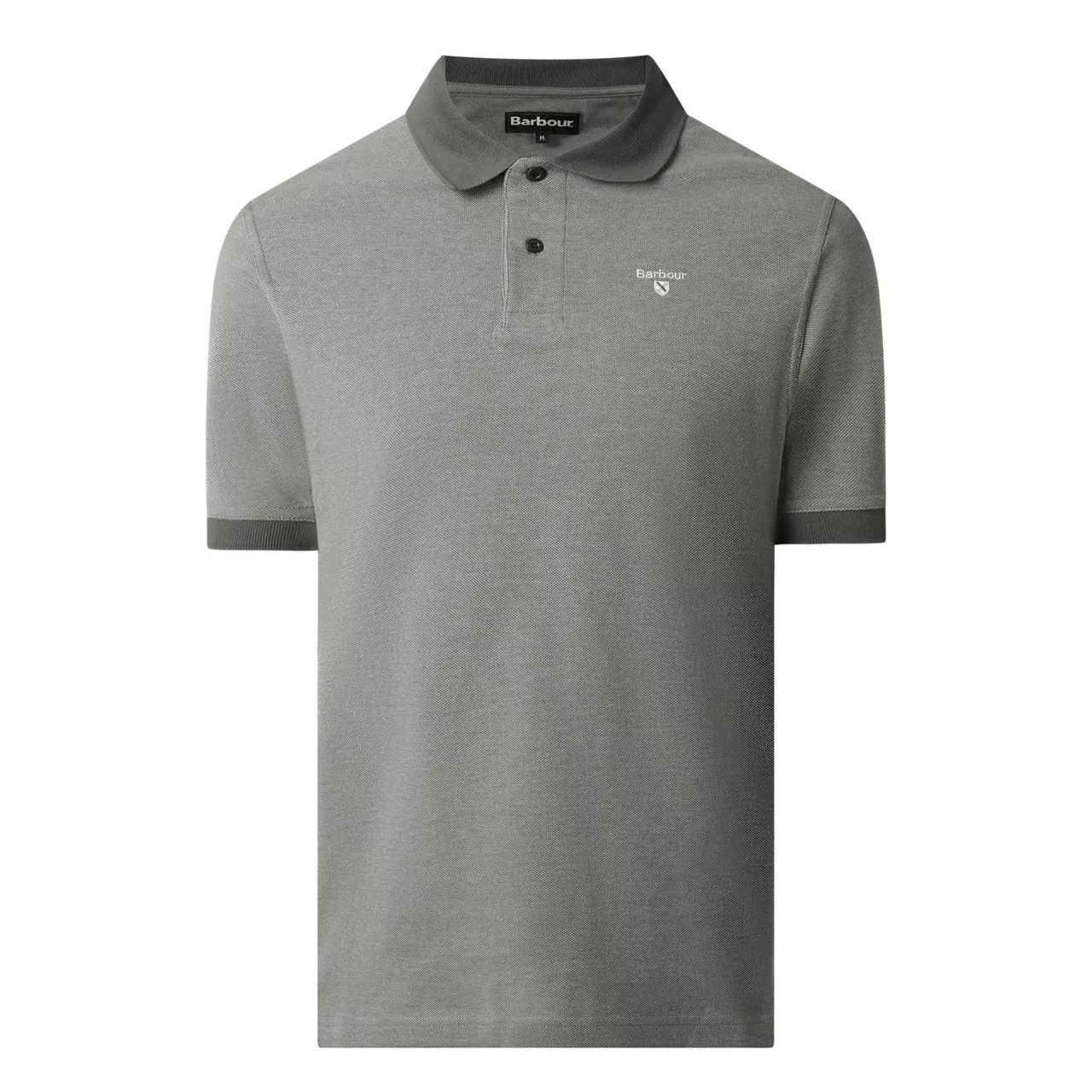 BARBOUR Logo Embroidery Polo Shirt - Grey