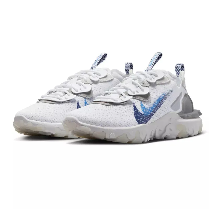 Baskets Nike React Vision - Blanc Bleu - Homme