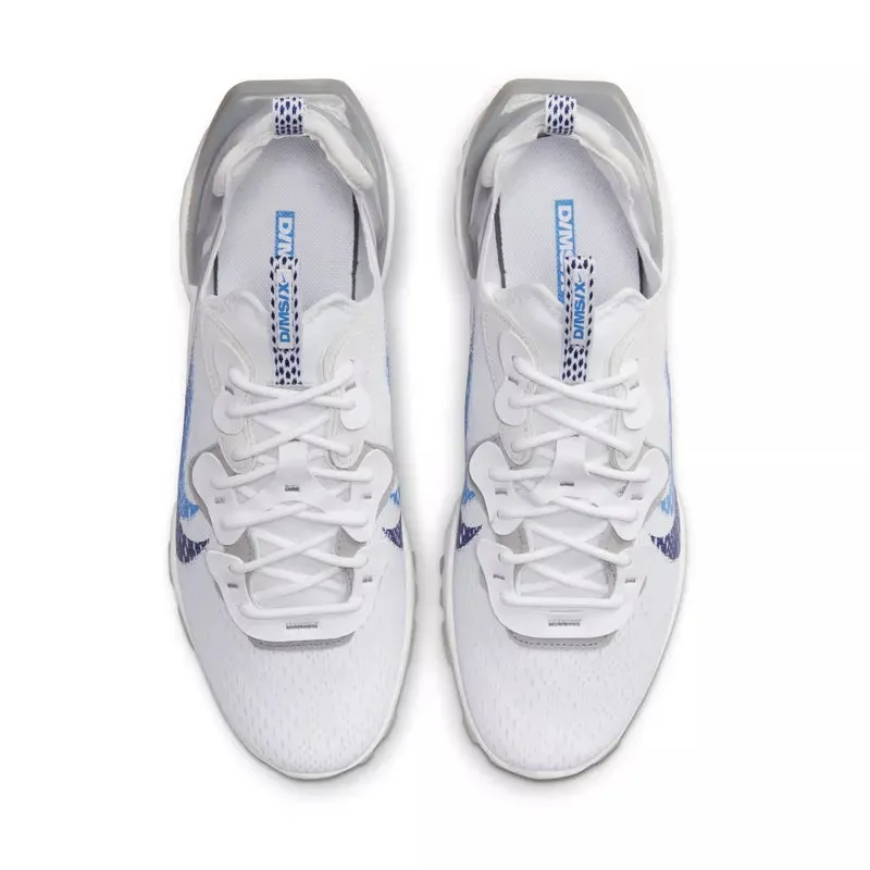 Baskets Nike React Vision - Blanc Bleu - Homme