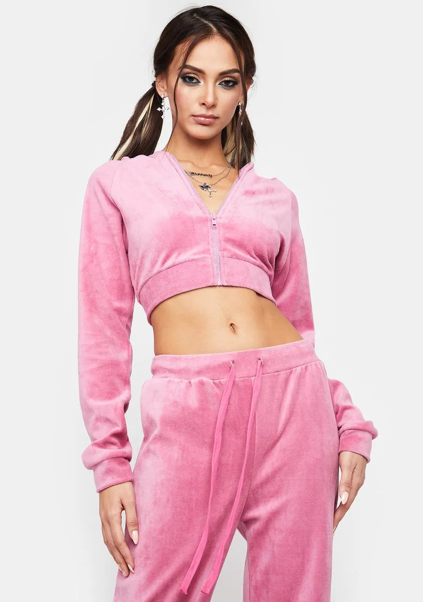 Berry Y2K Dreams Velour Tracksuit-