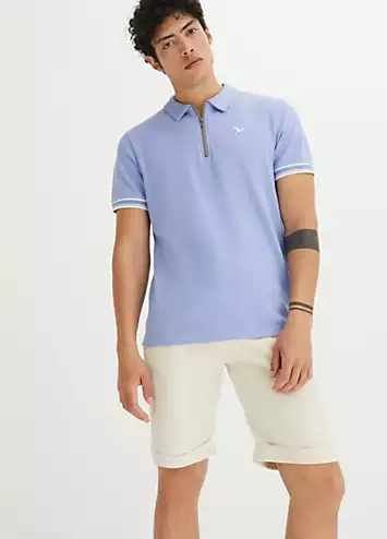 bonprix Zip Polo Shirt | Grattan