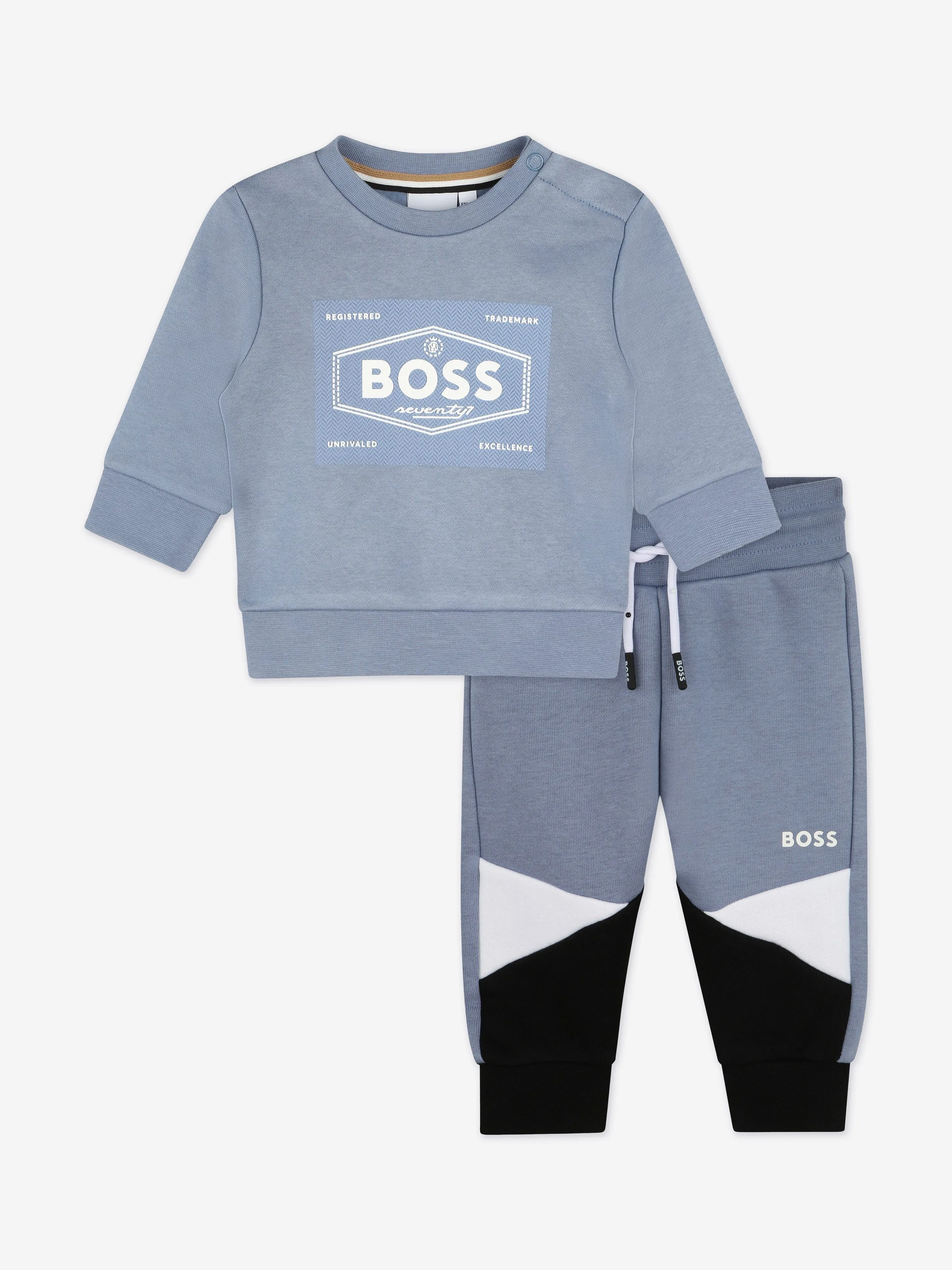 BOSS Baby Boys Logo Tracksuit in Grey