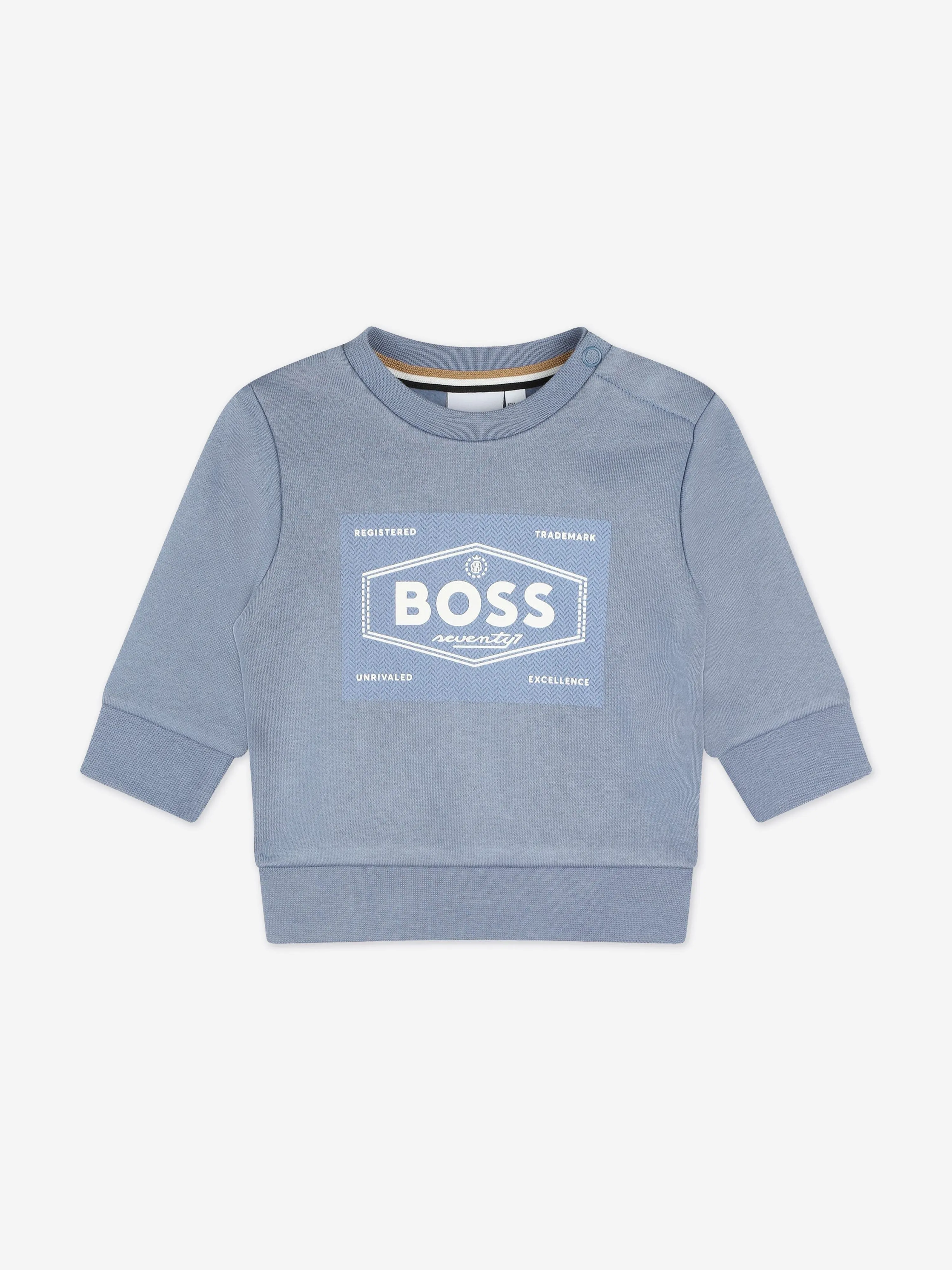 BOSS Baby Boys Logo Tracksuit in Grey