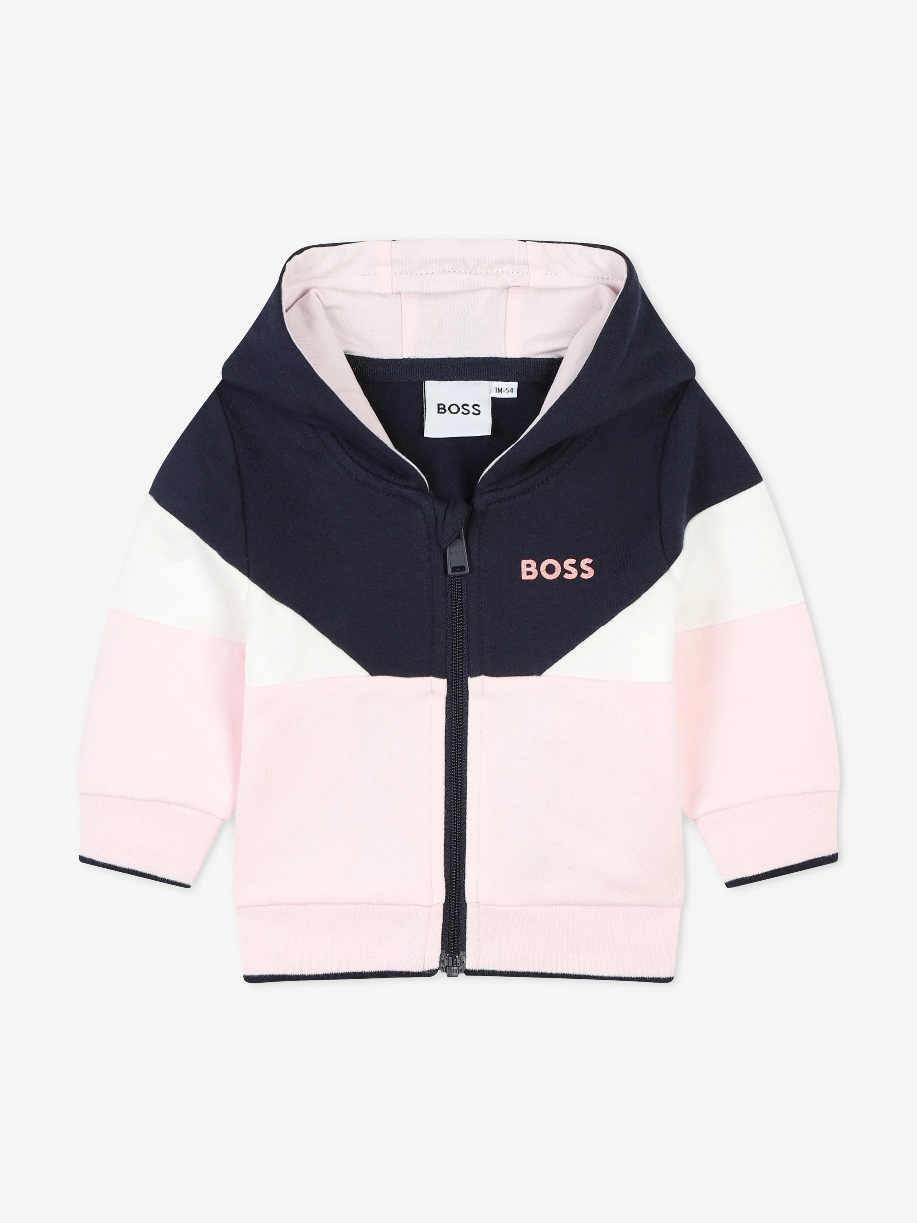 BOSS Baby Girls 3 Piece Tracksuit Set in Pink