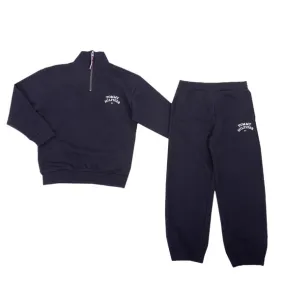 Boys Blue Flag Half Zip Tracksuit