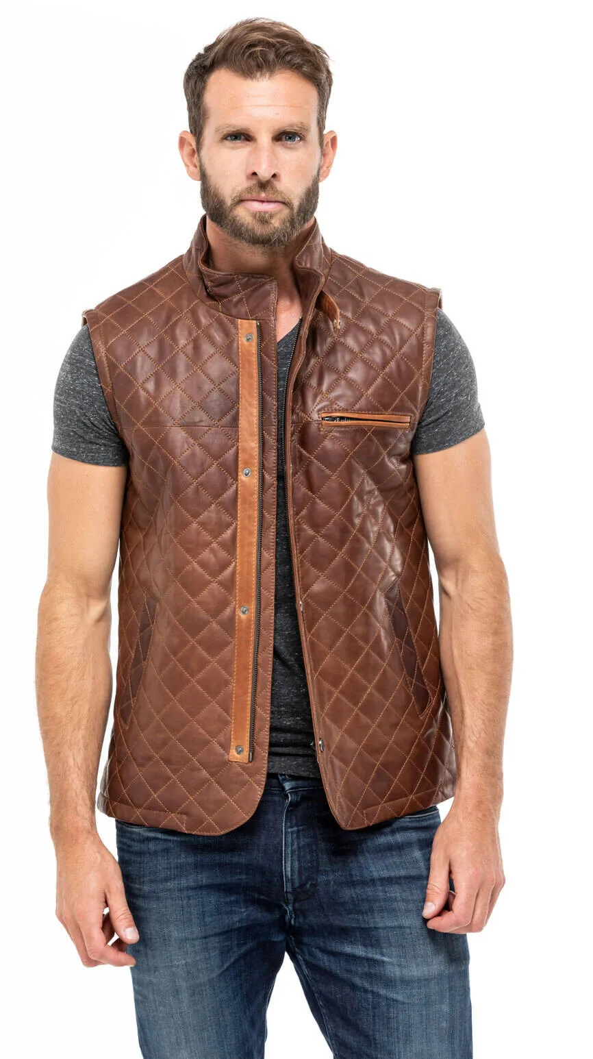 Brown sleeveless vest c 469 e08