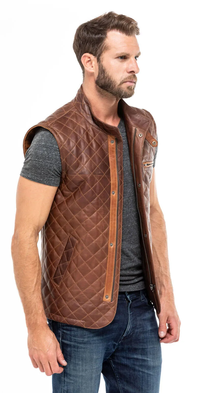 Brown sleeveless vest c 469 e08