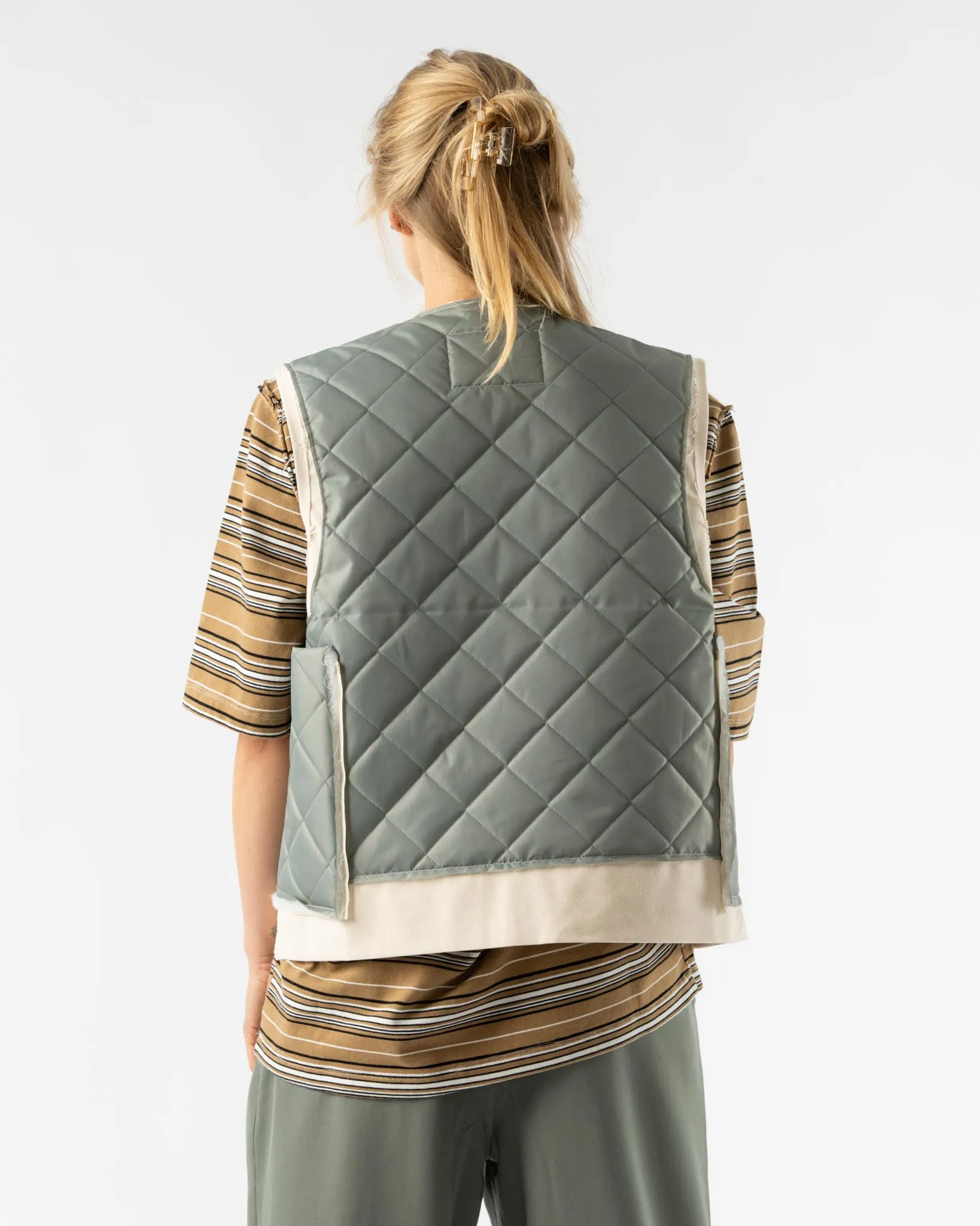 Camiel Fortgens Research Zip Vest in Sage