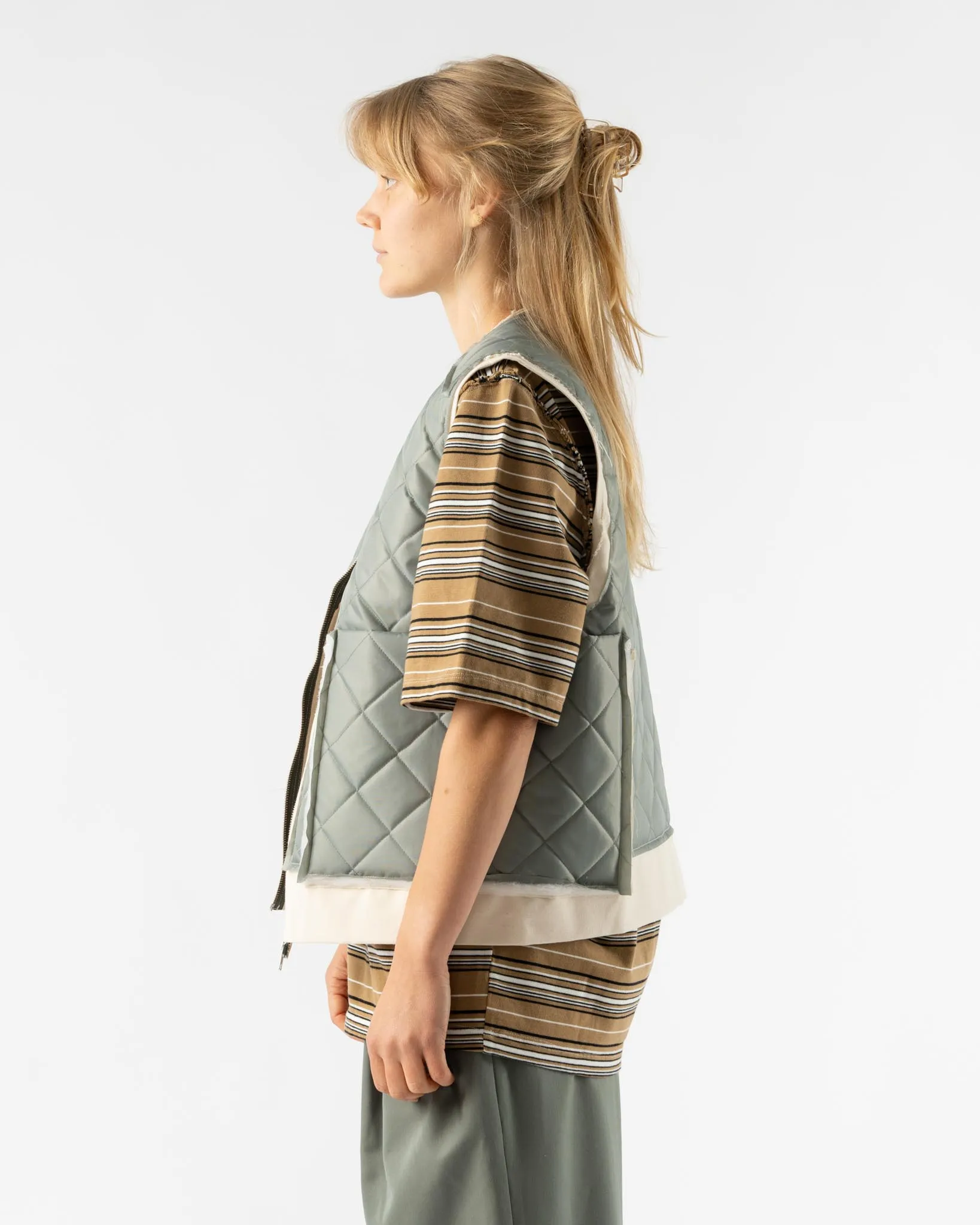 Camiel Fortgens Research Zip Vest in Sage