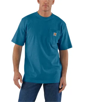 Carhartt K87 Workwear Pocket T-Shirt - Deep Lagoon Heather