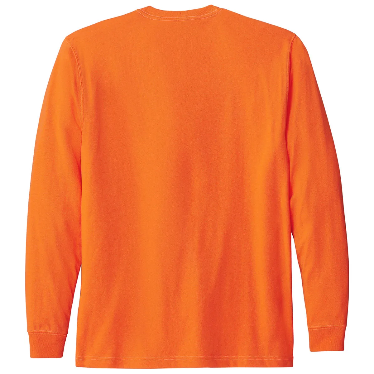 Carhartt Men's Brite Orange Workwear Pocket Long Sleeve T-Shirt