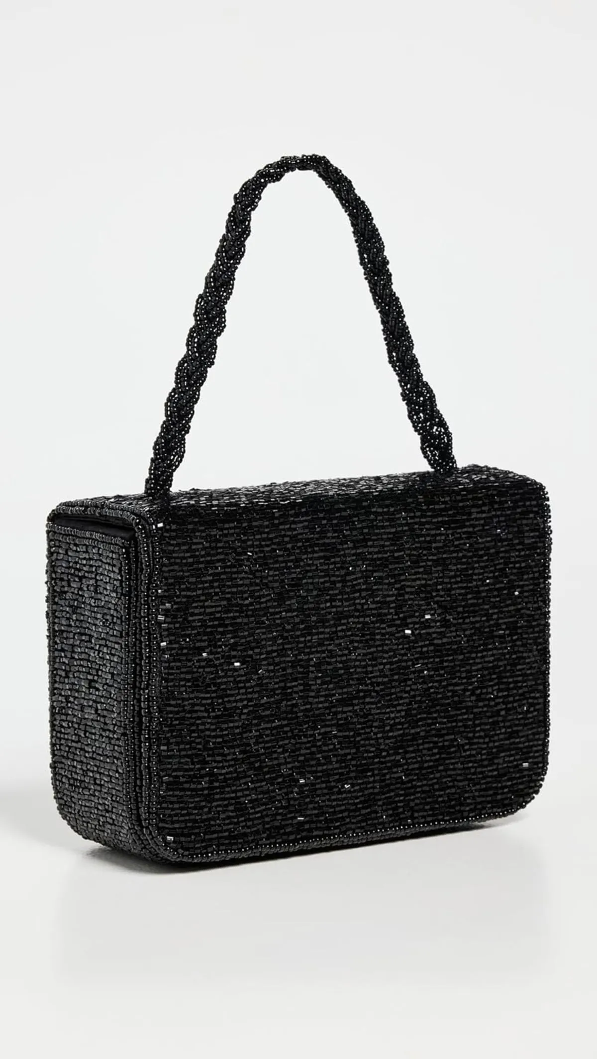 Carmen Beaded Box Bag - Black