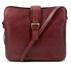 Carmine cowhide leather bag 111960