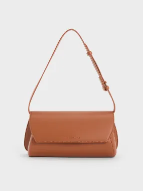 Cassiopeia Front Flap Shoulder Bag - Tan