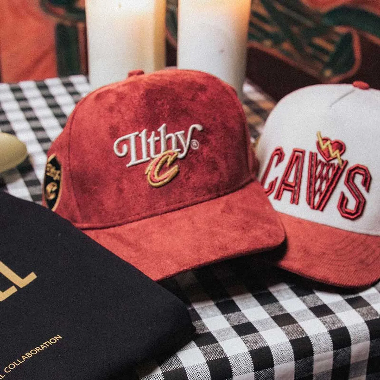 Cavs x ILTHY Wine Suede Hat