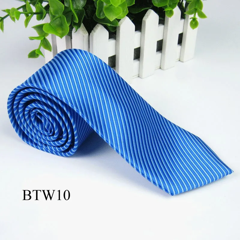 Classic Striped Jacquard Woven Silk Men's Tie Necktie Wedding Party Multi-ColorsSM6