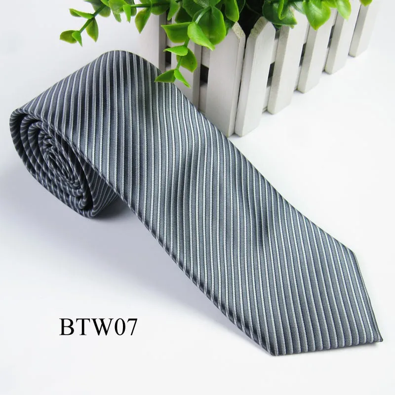 Classic Striped Jacquard Woven Silk Men's Tie Necktie Wedding Party Multi-ColorsSM6