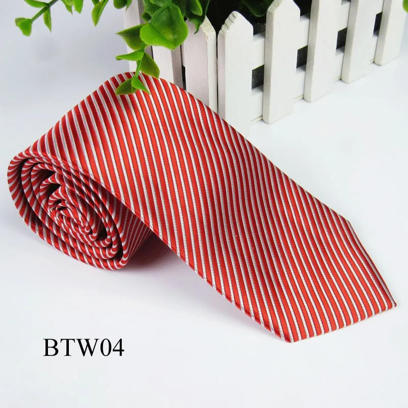 Classic Striped Jacquard Woven Silk Men's Tie Necktie Wedding Party Multi-ColorsSM6