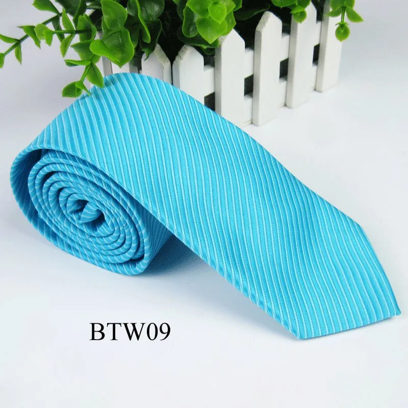 Classic Striped Jacquard Woven Silk Men's Tie Necktie Wedding Party Multi-ColorsSM6