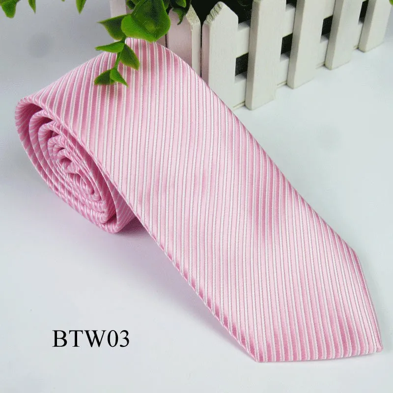 Classic Striped Jacquard Woven Silk Men's Tie Necktie Wedding Party Multi-ColorsSM6