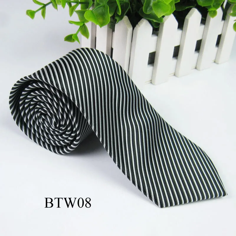 Classic Striped Jacquard Woven Silk Men's Tie Necktie Wedding Party Multi-ColorsSM6