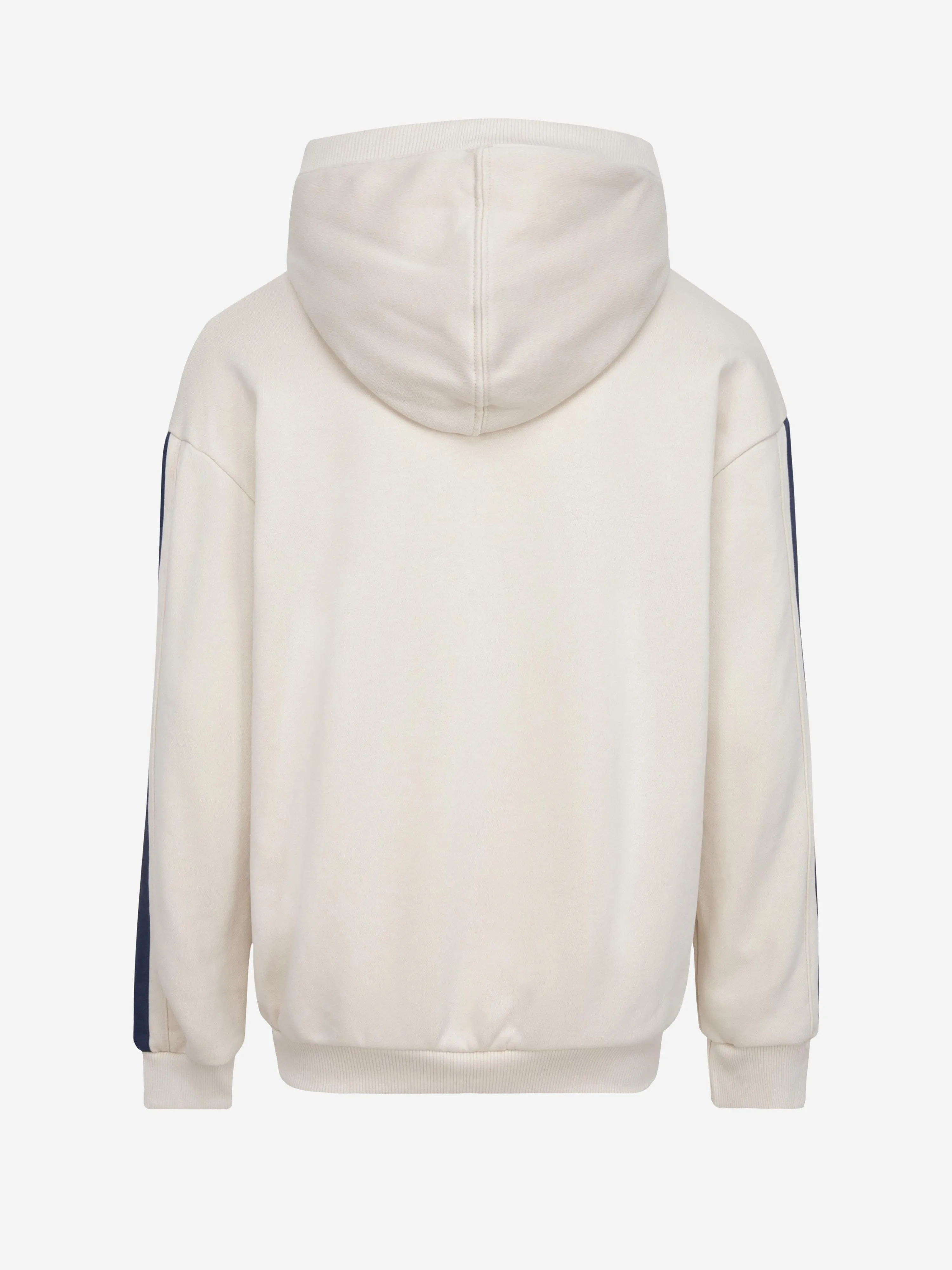 Converse Boys Logo Sleeve Stripe Hoodie in Ivory