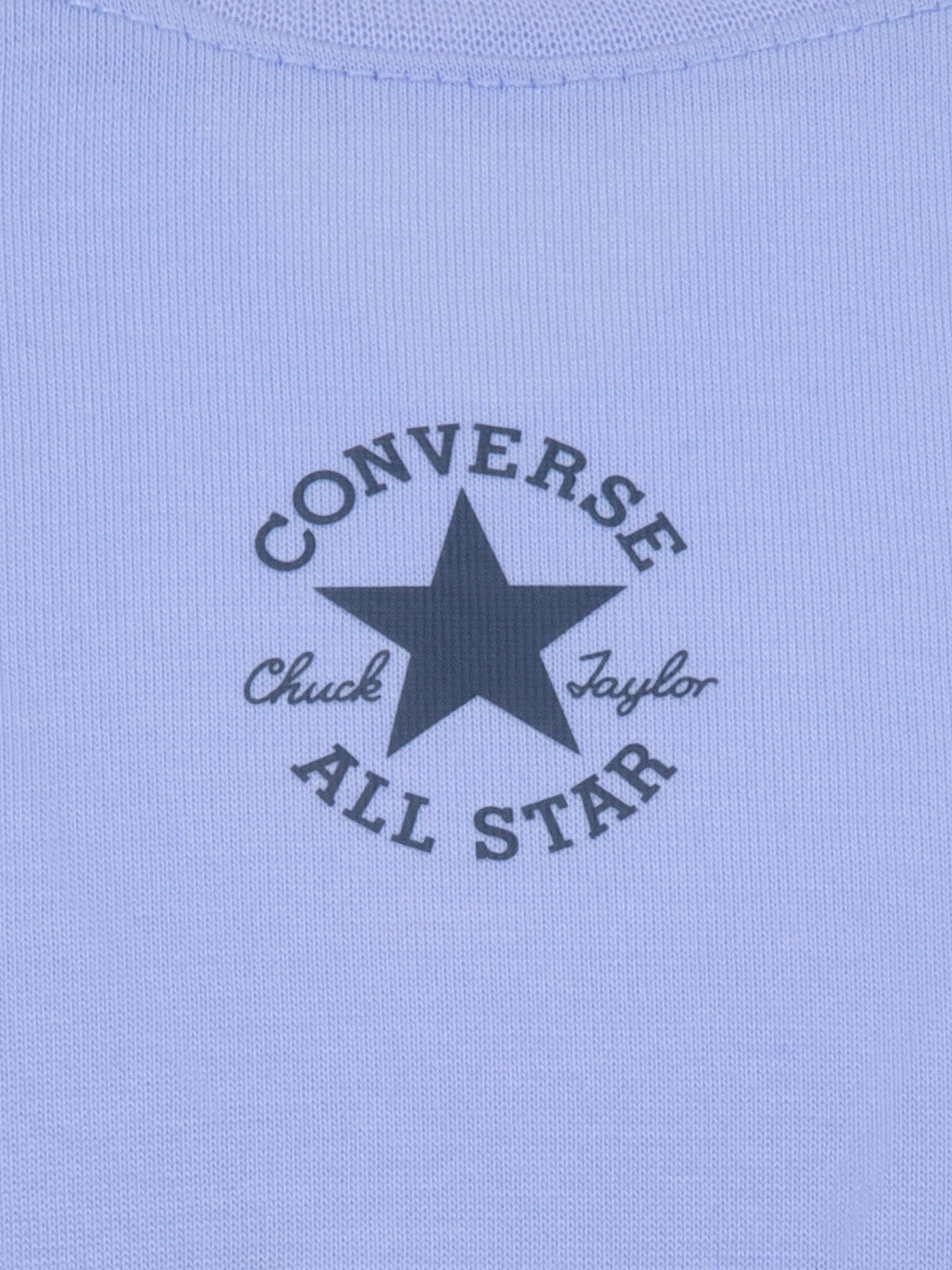 Converse Girls Chuck Patch Boxy T-Shirt in Blue