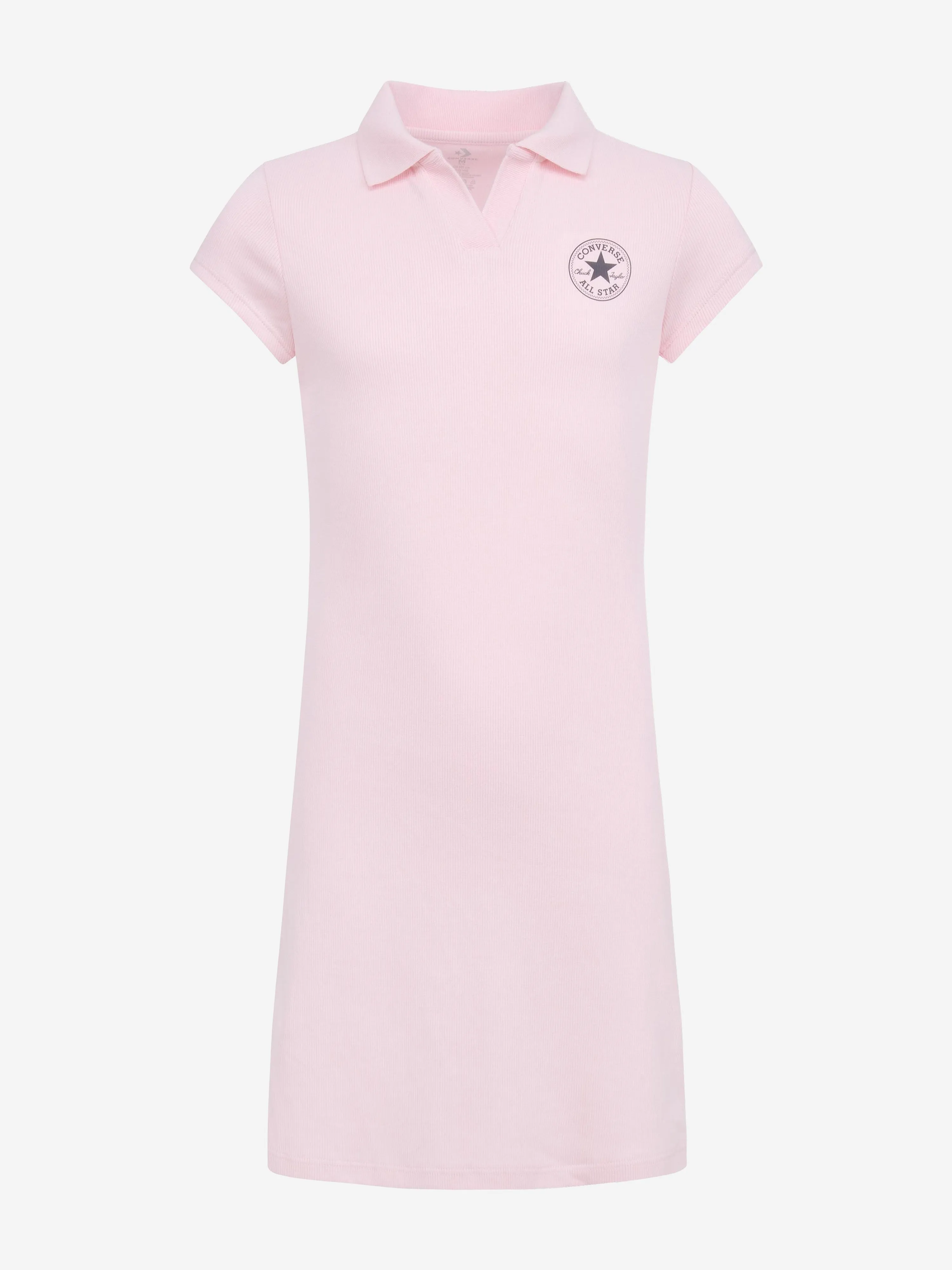 Converse Girls Polo CTP Fitted Dress in Pink