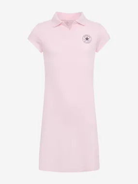 Converse Girls Polo CTP Fitted Dress in Pink