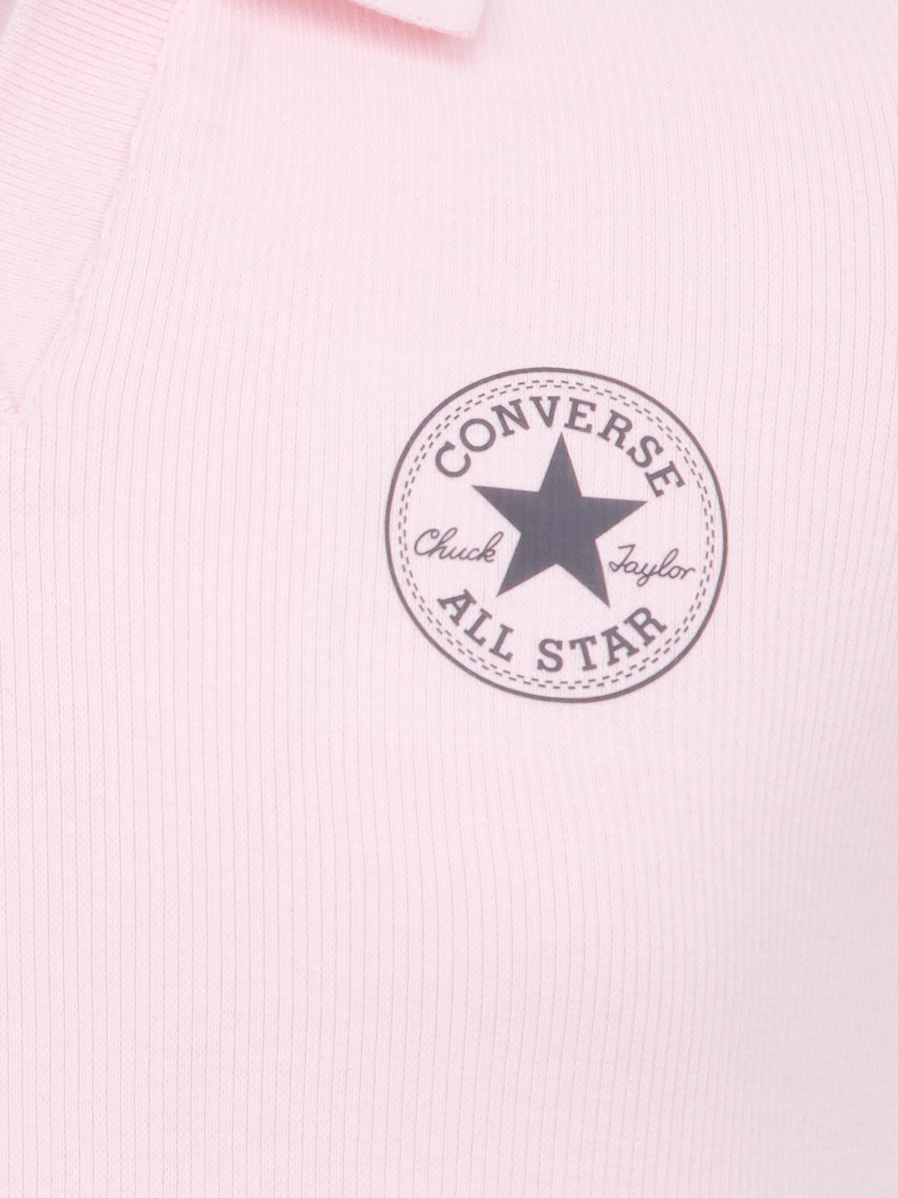 Converse Girls Polo CTP Fitted Dress in Pink