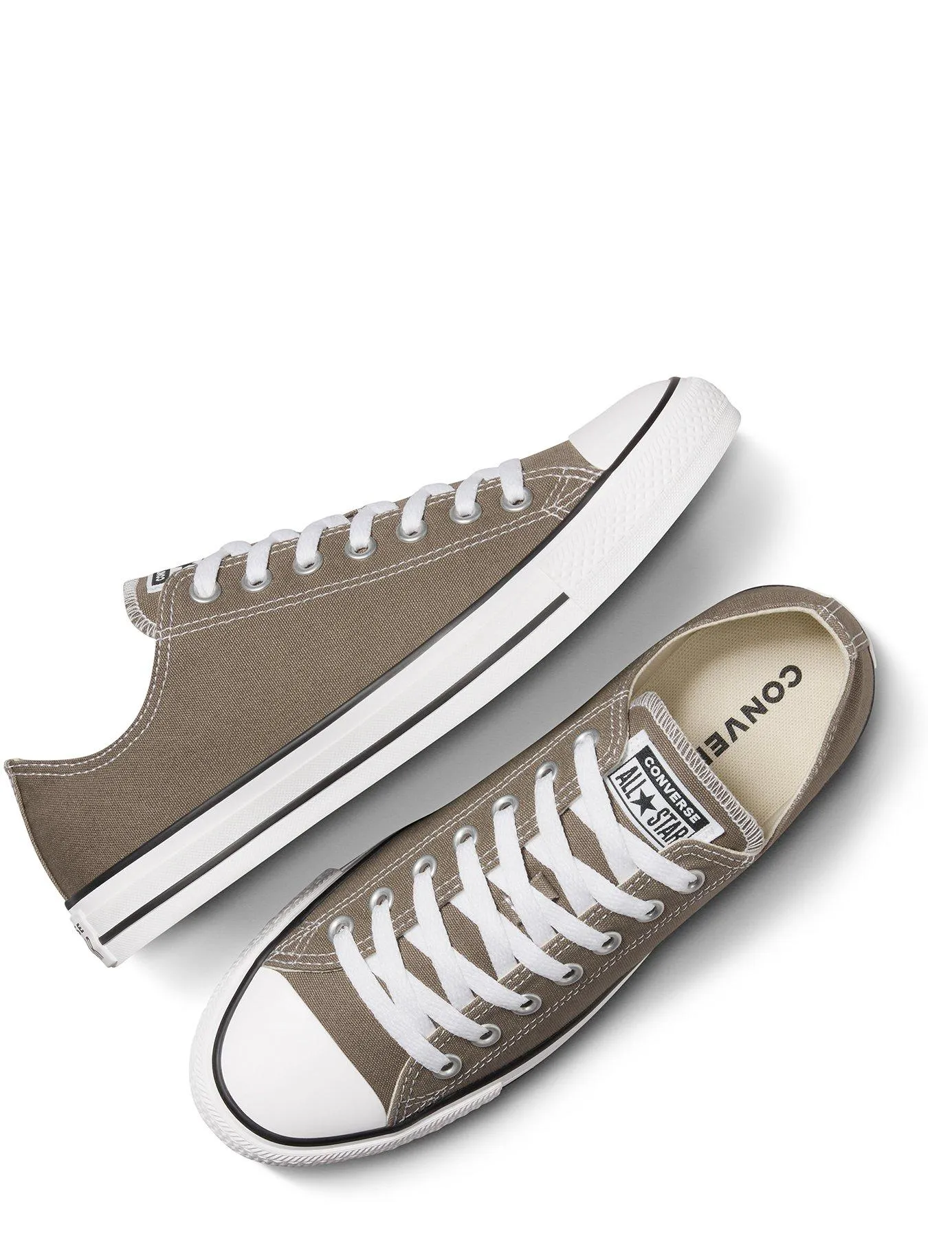 Converse Mens Canvas Ox Trainers - Taupe