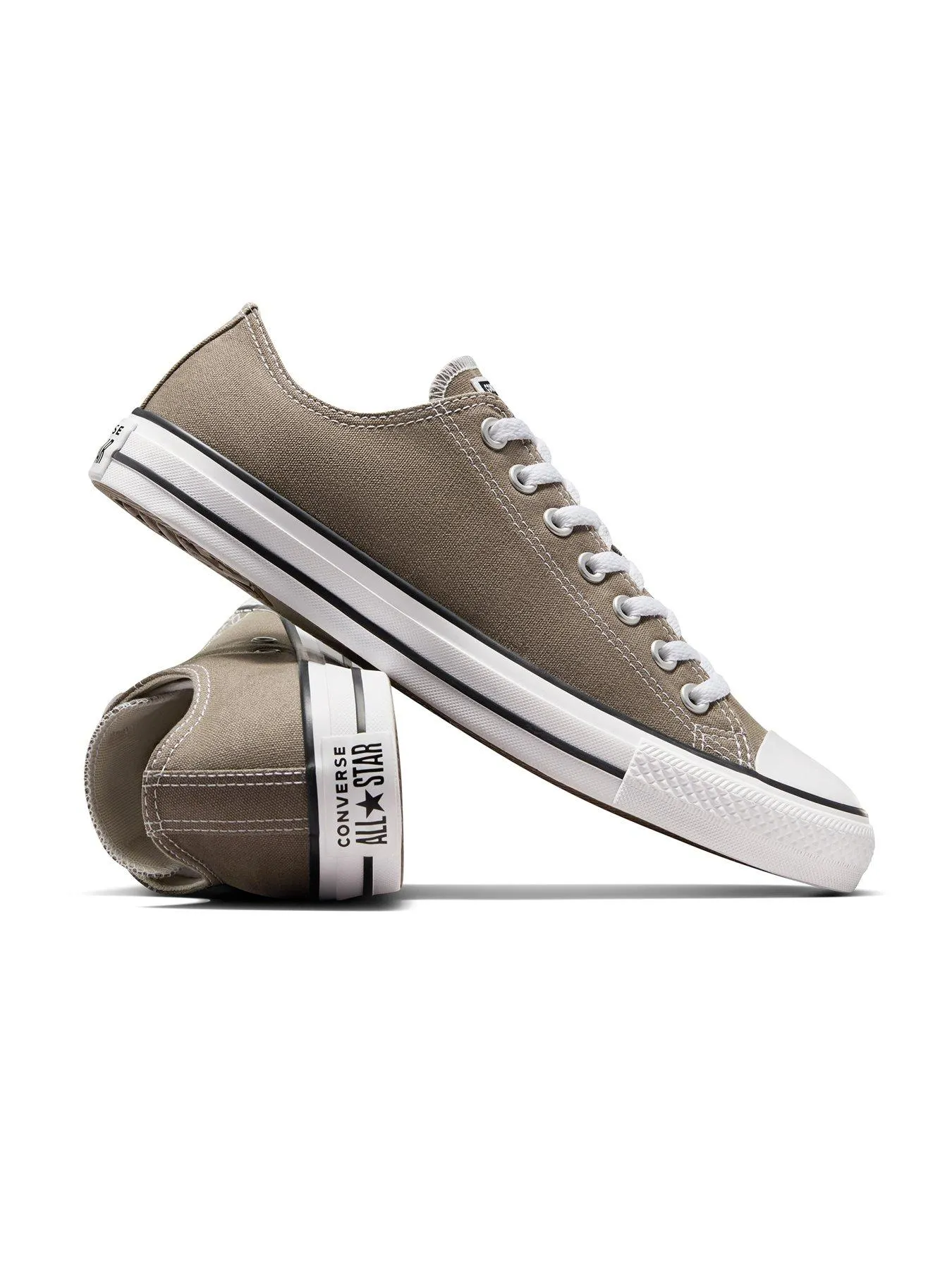 Converse Mens Canvas Ox Trainers - Taupe