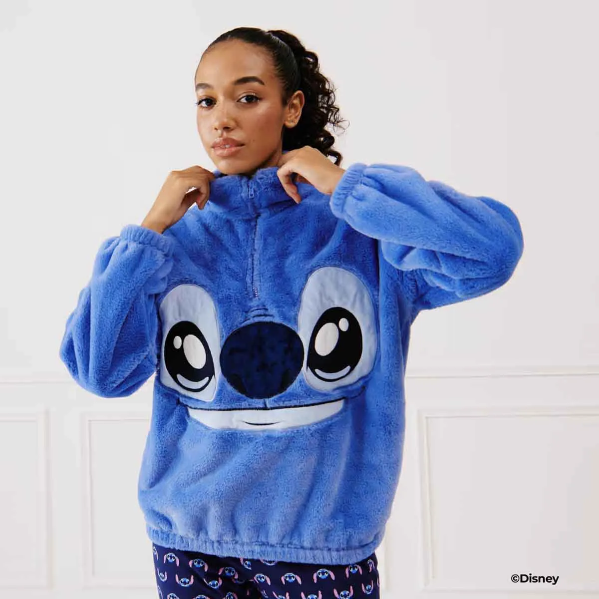 COSTITCHIZ SWEAT:Stitch fleece sweatshirt