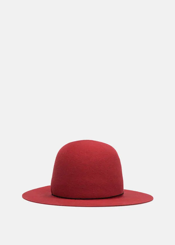 Courchevel Hare Felt Hat - Raspberry